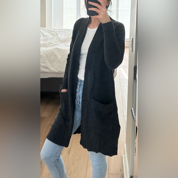 Ann Taylor Charcoal Cardigan, XS - Picture 1 of 5